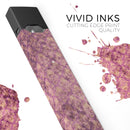 Grungy Burgundy Royal Pattern - Premium Decal Protective Skin-Wrap Sticker compatible with the Juul Labs vaping device
