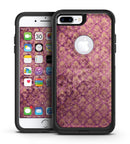 Grungy Burgundy Royal Pattern - iPhone 7 or 7 Plus Commuter Case Skin Kit