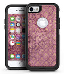 Grungy Burgundy Royal Pattern - iPhone 7 or 7 Plus Commuter Case Skin Kit