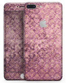 Grungy Burgundy Royal Pattern - Skin-kit for the iPhone 8 or 8 Plus