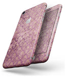 Grungy Burgundy Royal Pattern - Skin-kit for the iPhone 8 or 8 Plus