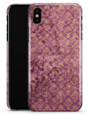 Grungy Burgundy Royal Pattern - iPhone X Clipit Case