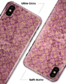 Grungy Burgundy Royal Pattern - iPhone X Clipit Case