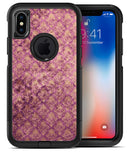Grungy Burgundy Royal Pattern - iPhone X OtterBox Case & Skin Kits