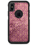 Grungy Burgundy Royal Pattern - iPhone X OtterBox Case & Skin Kits