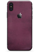 Grungy Burgundy  - iPhone X Skin-Kit