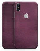 Grungy Burgundy  - iPhone X Skin-Kit