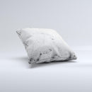 Grungy Concrete Textured Surface Ink-Fuzed Decorative Throw Pillow
