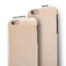 Grungy Coral Inflated Damask Pattern iPhone 6/6s or 6/6s Plus 2-Piece Hybrid INK-Fuzed Case