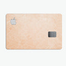 Grungy Coral Inflated Damask Pattern - Premium Protective Decal Skin-Kit for the Apple Credit Card