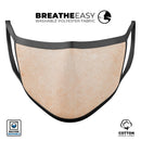 Grungy Coral Inflated Damask Pattern - Made in USA Mouth Cover Unisex Anti-Dust Cotton Blend Reusable & Washable Face Mask with Adjustable Sizing for Adult or Child
