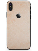 Grungy Coral Inflated Damask Pattern - iPhone X Skin-Kit