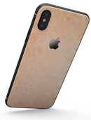 Grungy Coral Inflated Damask Pattern - iPhone X Skin-Kit