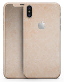 Grungy Coral Inflated Damask Pattern - iPhone X Skin-Kit