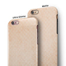 Grungy Coral Micro Snowflake Pattern iPhone 6/6s or 6/6s Plus 2-Piece Hybrid INK-Fuzed Case