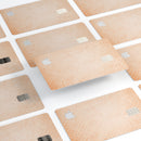 Grungy Coral Micro Snowflake Pattern - Premium Protective Decal Skin-Kit for the Apple Credit Card