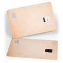 Grungy Coral Micro Snowflake Pattern - Premium Protective Decal Skin-Kit for the Apple Credit Card