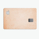 Grungy Coral Micro Snowflake Pattern - Premium Protective Decal Skin-Kit for the Apple Credit Card
