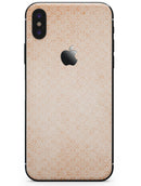 Grungy Coral Micro Snowflake Pattern - iPhone X Skin-Kit