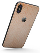 Grungy Coral Micro Snowflake Pattern - iPhone X Skin-Kit