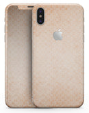Grungy Coral Micro Snowflake Pattern - iPhone X Skin-Kit