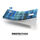 Grungy Dark Blue Washed Wood - Premium Protective Decal Skin-Kit for the Apple Credit Card