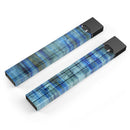 Grungy Dark Blue Washed Wood - Premium Decal Protective Skin-Wrap Sticker compatible with the Juul Labs vaping device