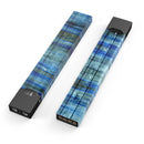 Grungy Dark Blue Washed Wood - Premium Decal Protective Skin-Wrap Sticker compatible with the Juul Labs vaping device