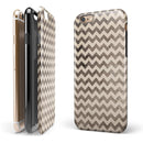 Grungy Faded Horizontal Chevron Pattern iPhone 6/6s or 6/6s Plus 2-Piece Hybrid INK-Fuzed Case