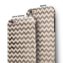 Grungy Faded Horizontal Chevron Pattern iPhone 6/6s or 6/6s Plus 2-Piece Hybrid INK-Fuzed Case