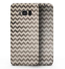 Grungy Faded Horizontal Chevron Pattern - Samsung Galaxy S8 Full-Body Skin Kit