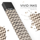 Grungy Faded Horizontal Chevron Pattern - Premium Decal Protective Skin-Wrap Sticker compatible with the Juul Labs vaping device