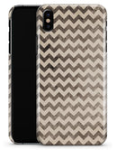 Grungy Faded Horizontal Chevron Pattern - iPhone X Clipit Case