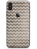 Grungy Faded Horizontal Chevron Pattern - iPhone X Skin-Kit