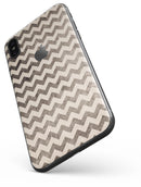 Grungy Faded Horizontal Chevron Pattern - iPhone X Skin-Kit