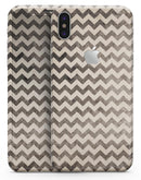 Grungy Faded Horizontal Chevron Pattern - iPhone X Skin-Kit