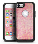 Grungy Floral Pattern Over Scratched Pink - iPhone 7 or 8 OtterBox Case & Skin Kits