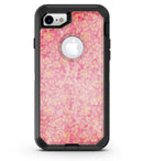 Grungy Floral Pattern Over Scratched Pink - iPhone 7 or 8 OtterBox Case & Skin Kits