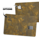 Grungy Golden Fog V1 - Premium Protective Decal Skin-Kit for the Apple Credit Card