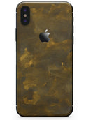 Grungy Golden Fog V1 - iPhone X Skin-Kit