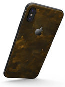 Grungy Golden Fog V1 - iPhone X Skin-Kit