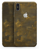 Grungy Golden Fog V1 - iPhone X Skin-Kit