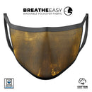 Grungy Golden Smoke - Made in USA Mouth Cover Unisex Anti-Dust Cotton Blend Reusable & Washable Face Mask with Adjustable Sizing for Adult or Child