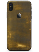Grungy Golden Smoke - iPhone X Skin-Kit