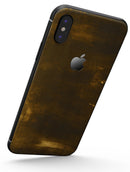 Grungy Golden Smoke - iPhone X Skin-Kit