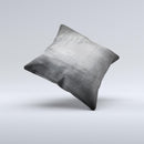 Grungy Gray Panel ink-Fuzed Decorative Throw Pillow