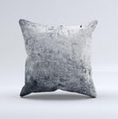 Grungy Gray Textured Surface ink-Fuzed Decorative Throw Pillow
