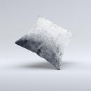 Grungy Gray Textured Surface ink-Fuzed Decorative Throw Pillow