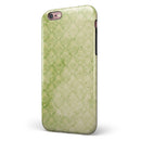 Grungy Green Faded Damask Pattern  iPhone 6/6s or 6/6s Plus 2-Piece Hybrid INK-Fuzed Case