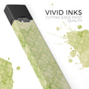 Grungy Green Faded Damask Pattern  - Premium Decal Protective Skin-Wrap Sticker compatible with the Juul Labs vaping device